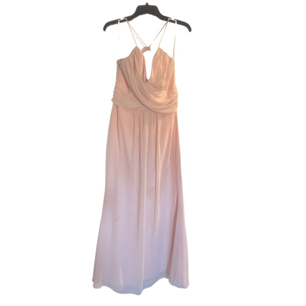 Jim Hjelm Occasions Ladies full length gown, pale pink, size 16